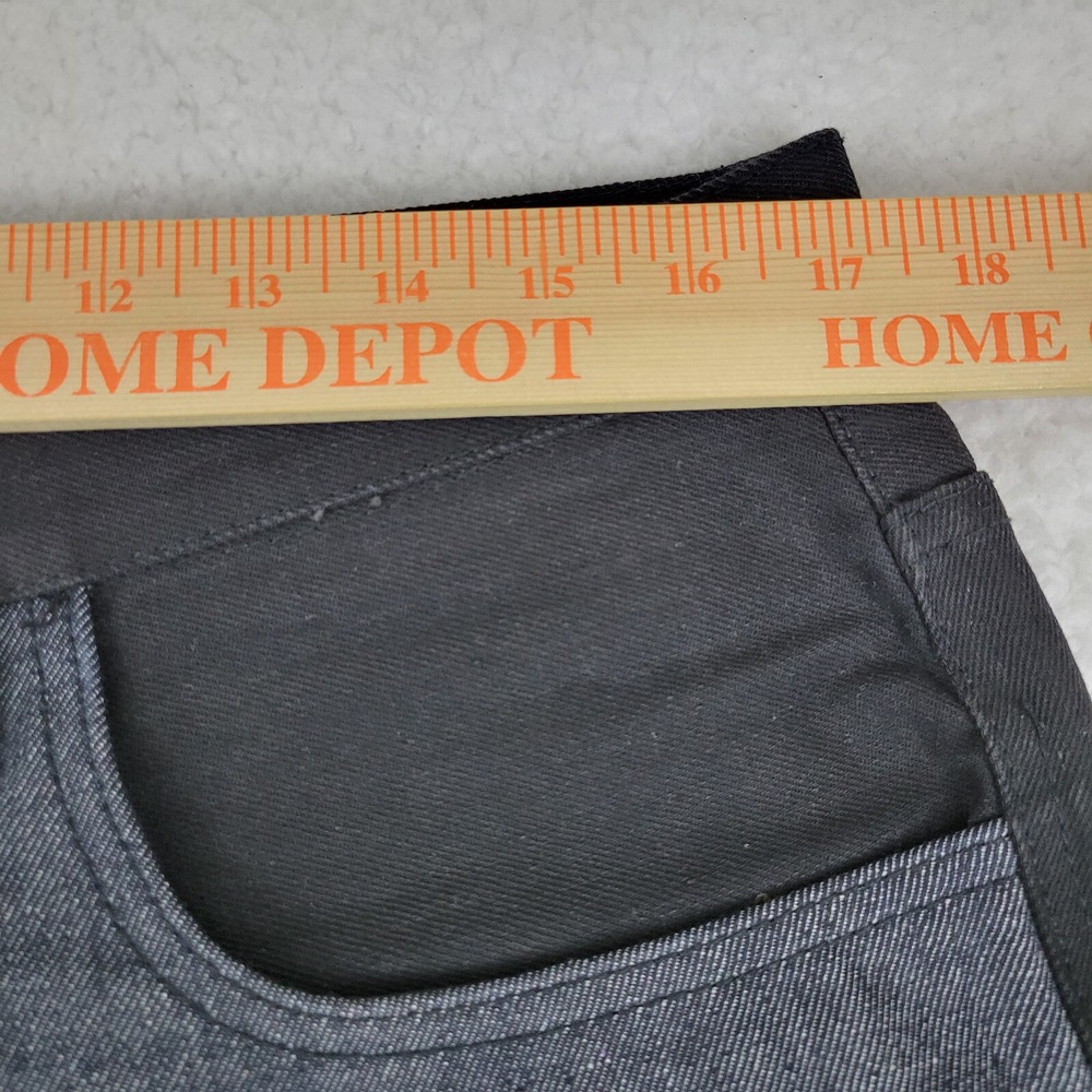 Rocawear Double Thigh Straight Leg Jeans Mens 34 x 33 Black Denim NWOT - Picture 3 of 14